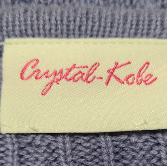 Crystal Kobe Woman's Knit Long Sleeve Button Down Sweater, Size:Medium - Picture 8 of 15